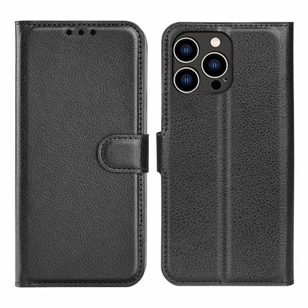 iPhone 15 Pro Max Cover med Stativ Sort