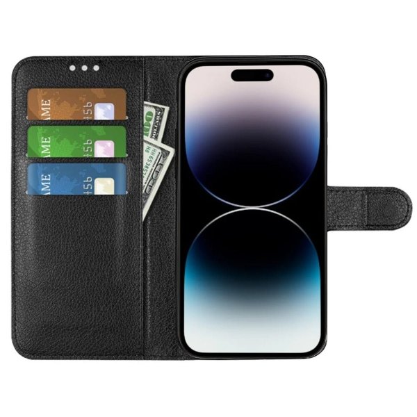 iPhone 15 Pro Max Cover med Stativ Sort