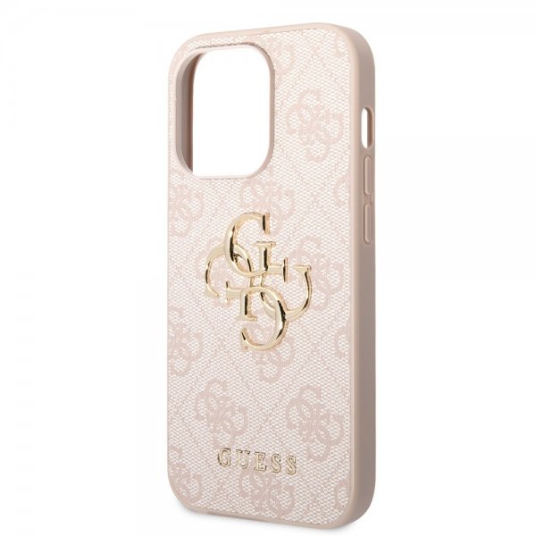 Guess iPhone 15 Pro Max Cover 4G Logo Rosa