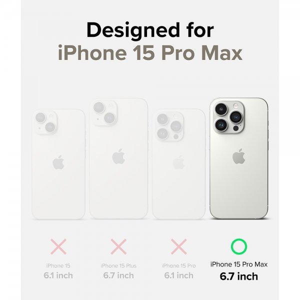 Ringke iPhone 15 Pro Max Cover Air Glitter Clear