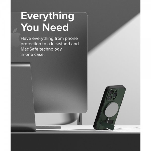 Ringke iPhone 15 Pro Max Cover Alles MagSafe Mørkegrøn
