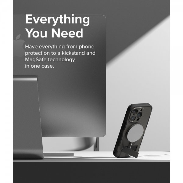 Ringke iPhone 15 Pro Max Cover Alle MagSafe Gun Metal