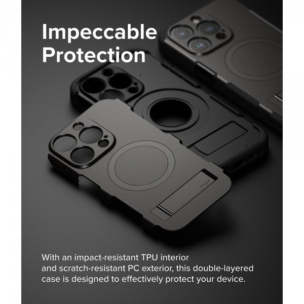 Ringke iPhone 15 Pro Max Cover Alle MagSafe Gun Metal
