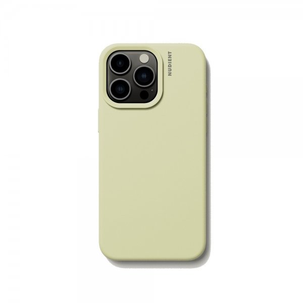 Nudient iPhone 15 Pro Max Cover Base Case Pale Yellow