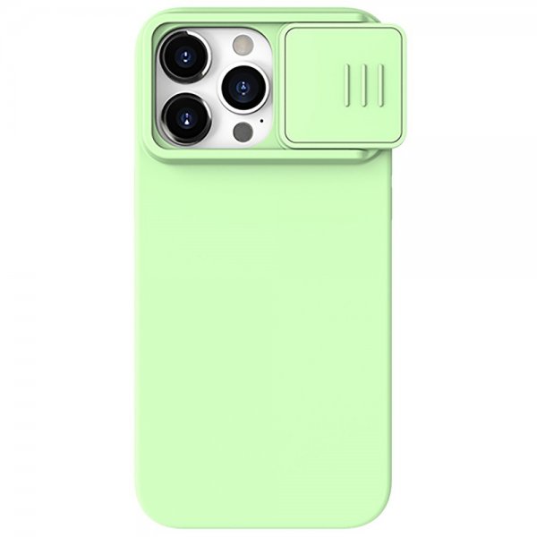 Nillkin iPhone 15 Pro Max Cover CamShield Silky Lysegrøn