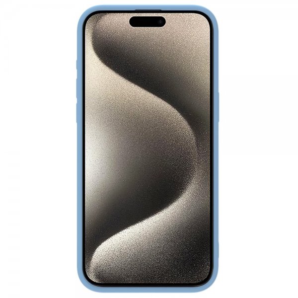 Nillkin iPhone 15 Pro Max Cover CamShield Silky MagSafe Lyseblå