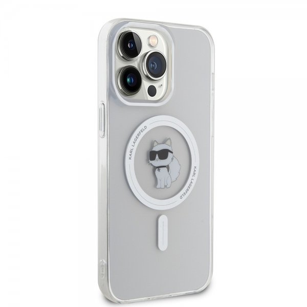 Karl Lagerfeld iPhone 15 Pro Max Cover Choupette MagSafe Transparent