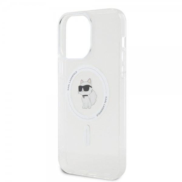 Karl Lagerfeld iPhone 15 Pro Max Cover Choupette MagSafe Transparent