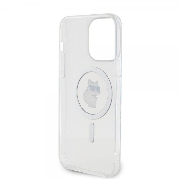 Karl Lagerfeld iPhone 15 Pro Max Cover Choupette MagSafe Transparent