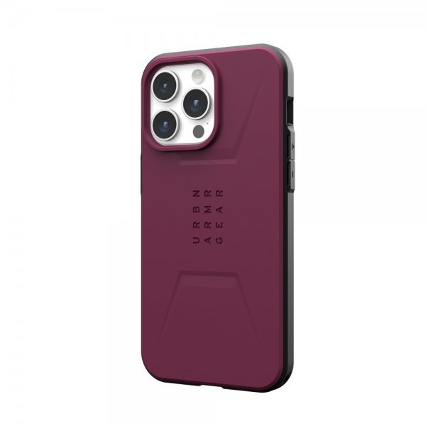 Urban Armor Gear (UAG) iPhone 15 Pro Max Cover Civilian MagSafe Bordeaux