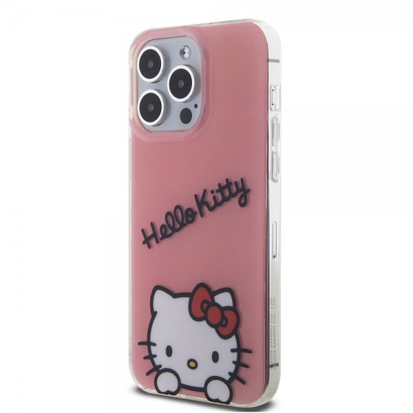 Hello Kitty iPhone 15 Pro Max Cover Daydreaming Crossbody Rosa