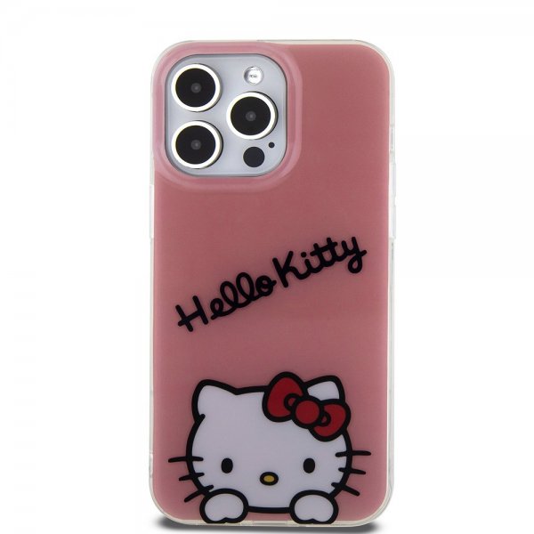 Hello Kitty iPhone 15 Pro Max Cover Daydreaming Crossbody Rosa