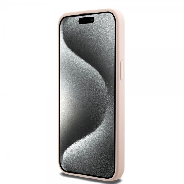Hello Kitty iPhone 15 Pro Max Cover Præget Logo MagSafe Pink