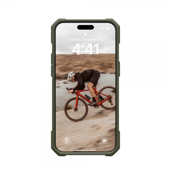 Urban Armor Gear (UAG) iPhone 15 Pro Max Cover Essential Armor MagSafe Olive Drab