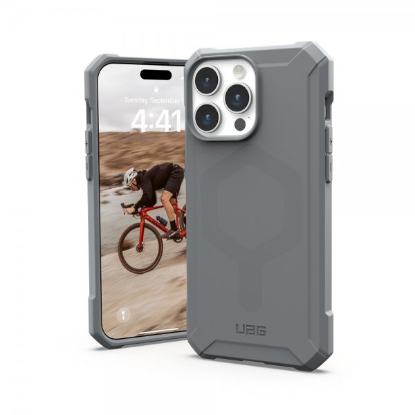 Urban Armor Gear (UAG) iPhone 15 Pro Max Cover Essential Armor MagSafe Sølv