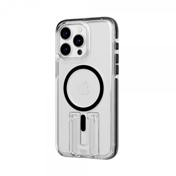 Tech21 iPhone 15 Pro Max Cover Evo Crystal Kick MagSafe Klar/Sort