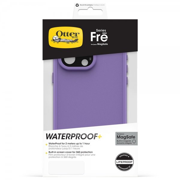 Otterbox iPhone 15 Pro Max Cover Fre MagSafe Rule of Plum