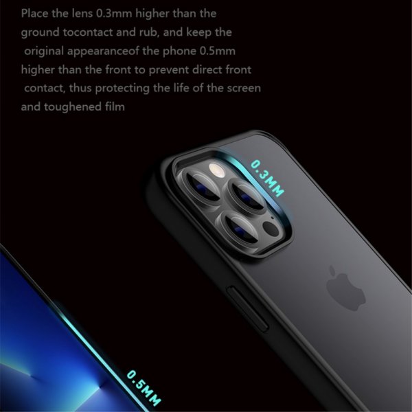 X-Level iPhone 15 Pro Max Cover Frostet Bagside Blå