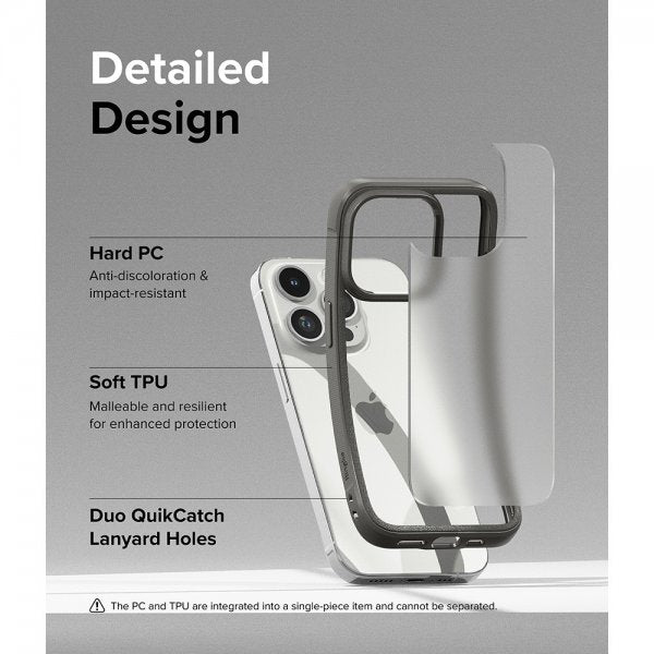 Ringke iPhone 15 Pro Max Cover Fusion Bold Matgrå