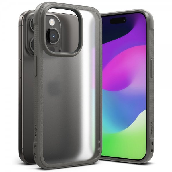 Ringke iPhone 15 Pro Max Cover Fusion Bold Matgrå