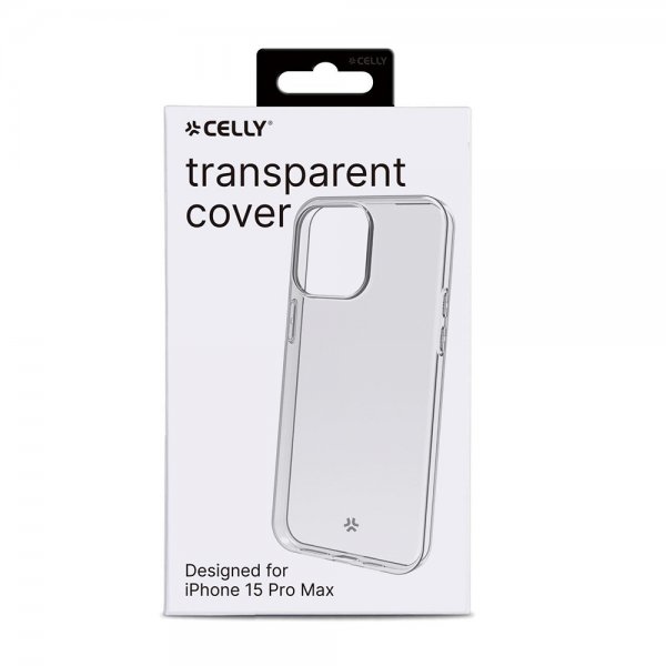 Celly iPhone 15 Pro Max Cover GELSKIN Transparent