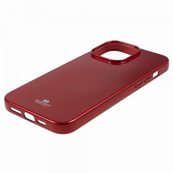 Mercury iPhone 15 Pro Max Cover Jelly Glitter Rød