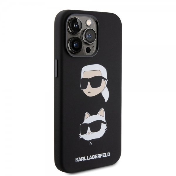 Karl Lagerfeld iPhone 15 Pro Max Cover Karl & Choupette Sort