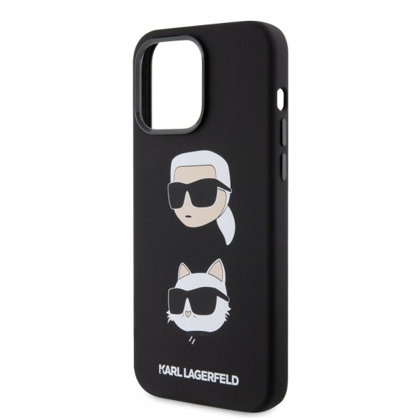 Karl Lagerfeld iPhone 15 Pro Max Cover Karl & Choupette Sort