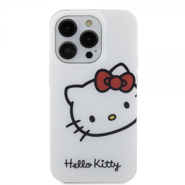 Hello Kitty iPhone 15 Pro Max Cover Kitty Logo Hvid