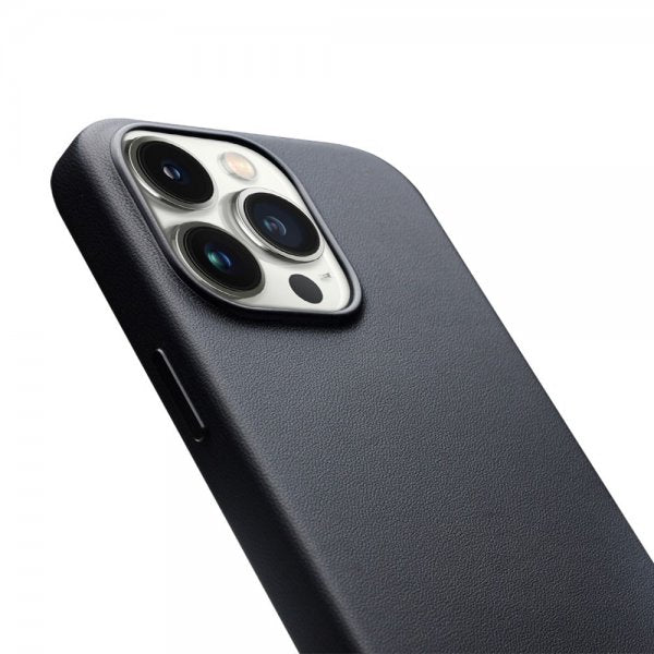 Qialino iPhone 15 Pro Max Cover Kunstlæder MagSafe Sort