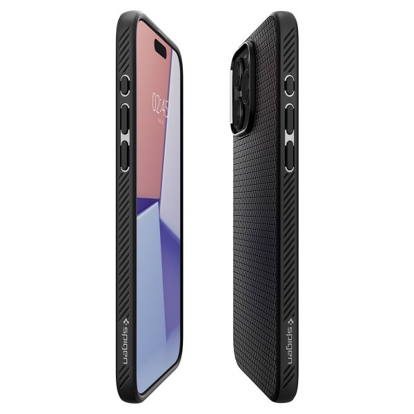 Spigen iPhone 15 Pro Max Cover Liquid Air Matte Black