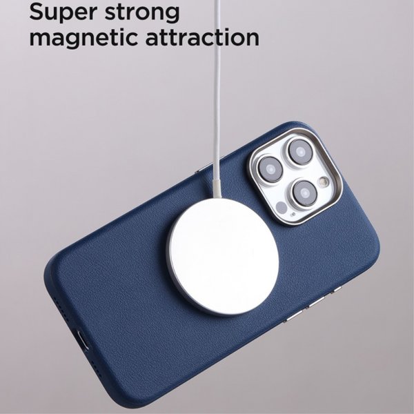 Joyroom iPhone 15 Pro Max Cover Litchi Pattern Series MagSafe Sort