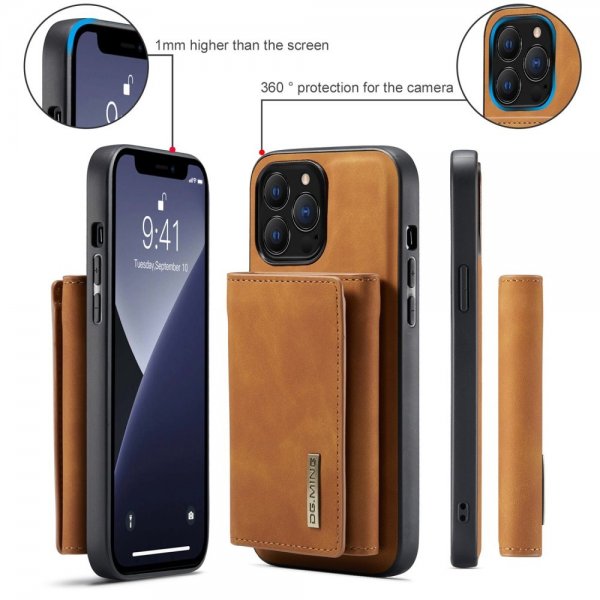 Dg.Ming iPhone 15 Pro Max Cover M1 Series Aftagelig Kortholder Brun
