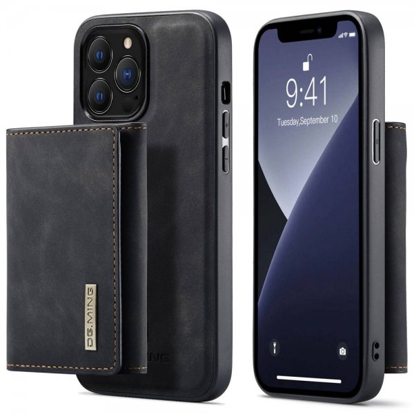 Dg.Ming iPhone 15 Pro Max Cover M1 Series Aftagelig Kortholder Sort