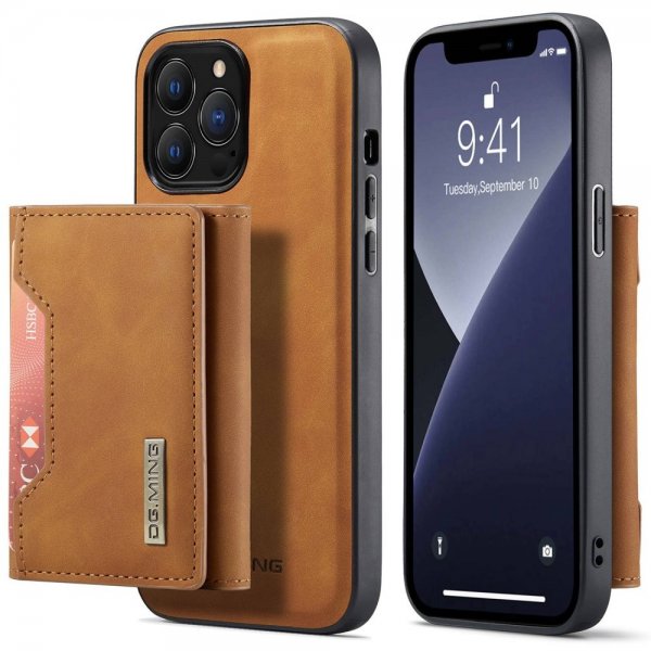 Dg.Ming iPhone 15 Pro Max Cover M2 Series Aftagelig Kortholder Brun