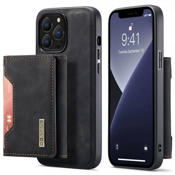 Dg.Ming iPhone 15 Pro Max Cover M2 Series Aftagelig Kortholder Sort