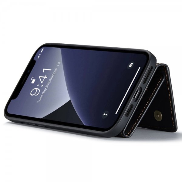 Dg.Ming iPhone 15 Pro Max Cover M2 Series Aftagelig Kortholder Sort