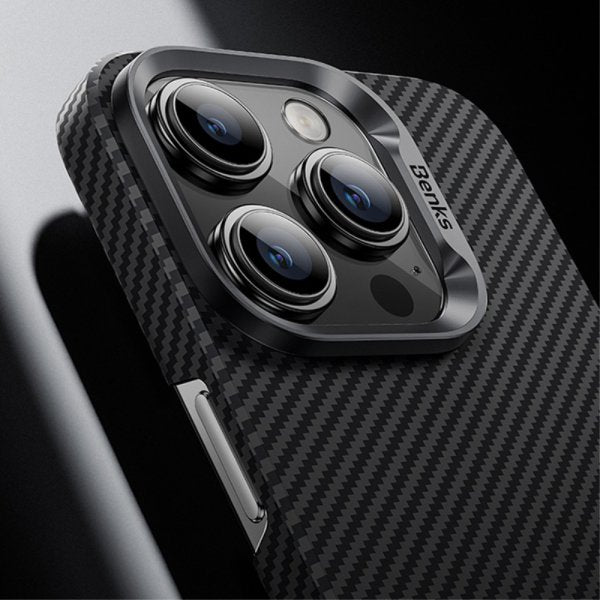 Benks iPhone 15 Pro Max Cover MagSafe Kevlar Sort