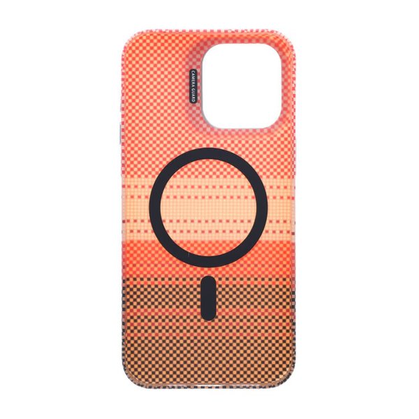 iPhone 15 Pro Max Cover Udklappeligt Stativ MagSafe Orange