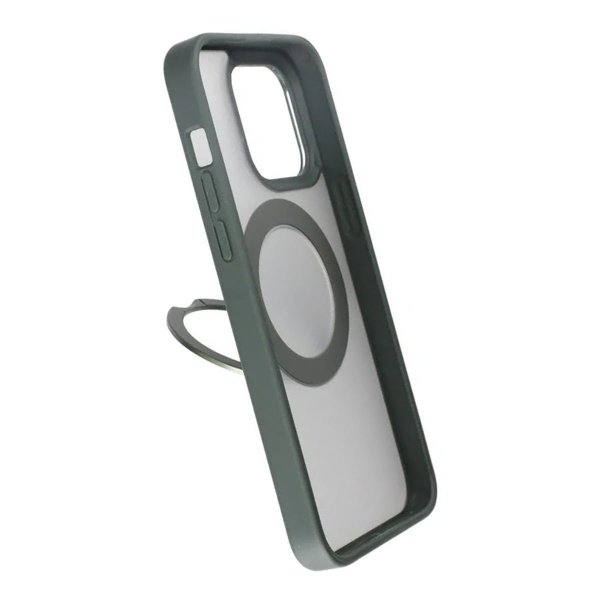 Rvelon iPhone 15 Pro Max Cover Roterbart MagSafe Stativ Grøn
