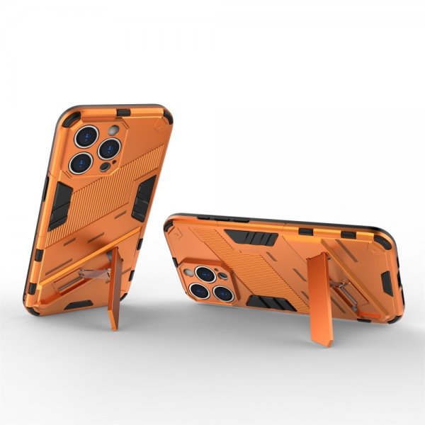 iPhone 15 Pro Max Cover med Stativ Orange