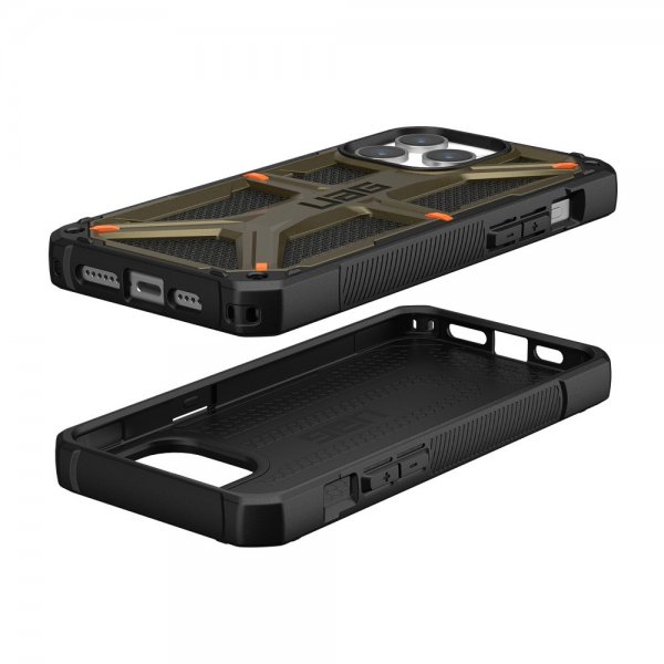 Urban Armor Gear (UAG) iPhone 15 Pro Max Cover Monarch Kevlar Element Green