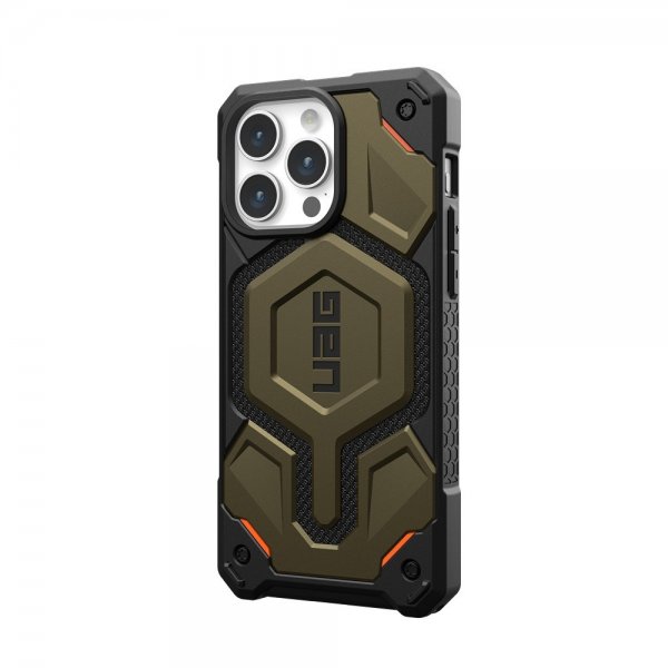 Urban Armor Gear (UAG) iPhone 15 Pro Max Cover Monarch Pro MagSafe Kevlar Element Green