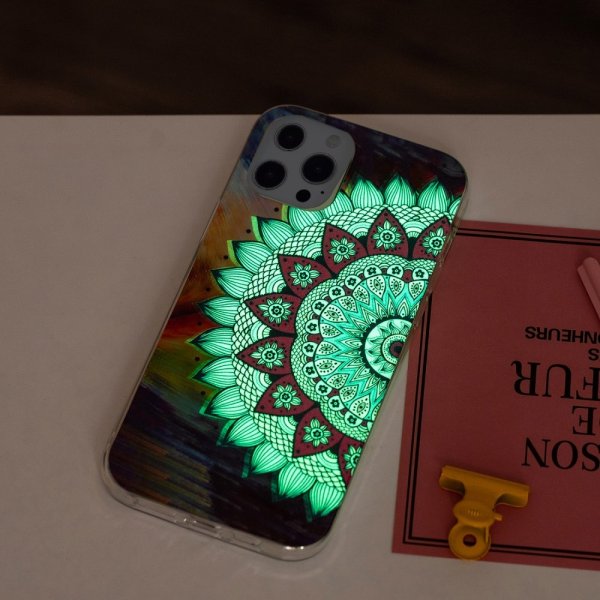 iPhone 15 Pro Max Cover Motiv Blå Mandala