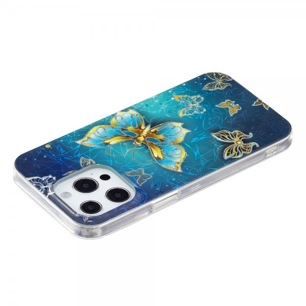 iPhone 15 Pro Max Cover Motiv Glittersommerfugle