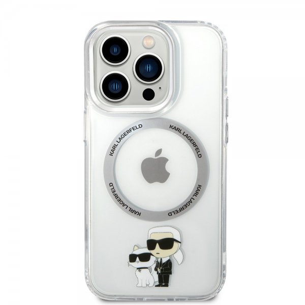 Karl Lagerfeld iPhone 15 Pro Max Cover NFT Karl & Choupette Transparent