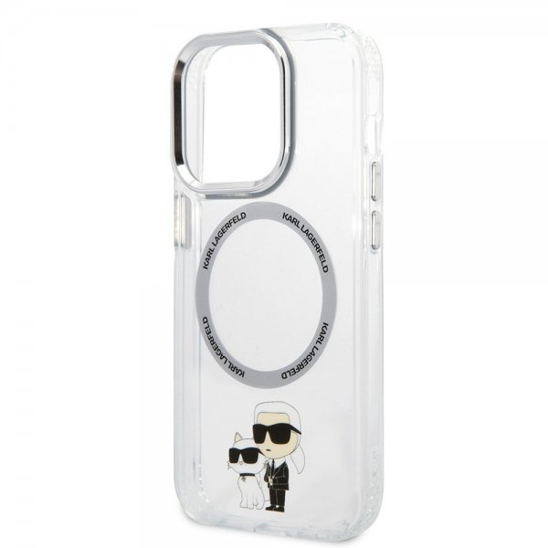 Karl Lagerfeld iPhone 15 Pro Max Cover NFT Karl & Choupette Transparent