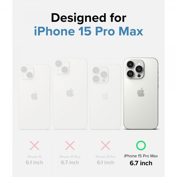 Ringke iPhone 15 Pro Max Cover Onyx Design Blue Brush
