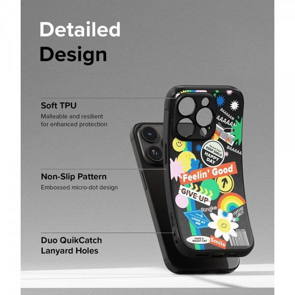 Ringke iPhone 15 Pro Max Cover Onyx Design Sticker