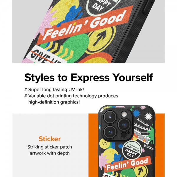 Ringke iPhone 15 Pro Max Cover Onyx Design Sticker